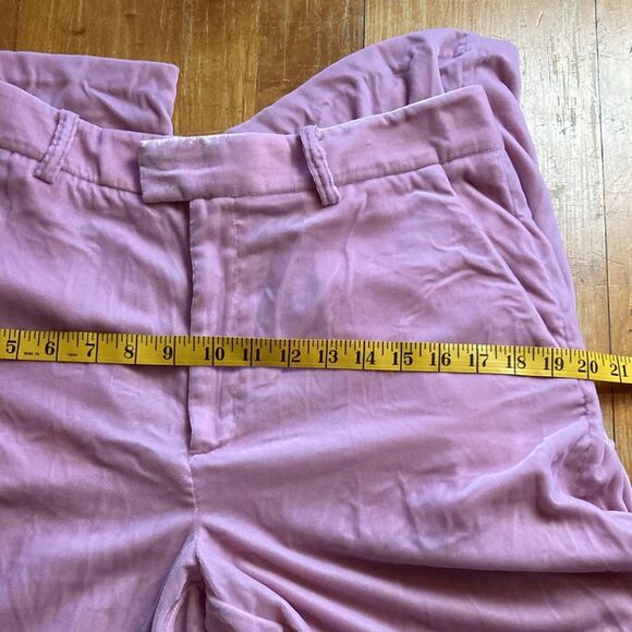 Juicy Couture Black Label Dusty Rose Pink Velour Straight Trousers Pants Sz 10 - Picture 12 of 13
